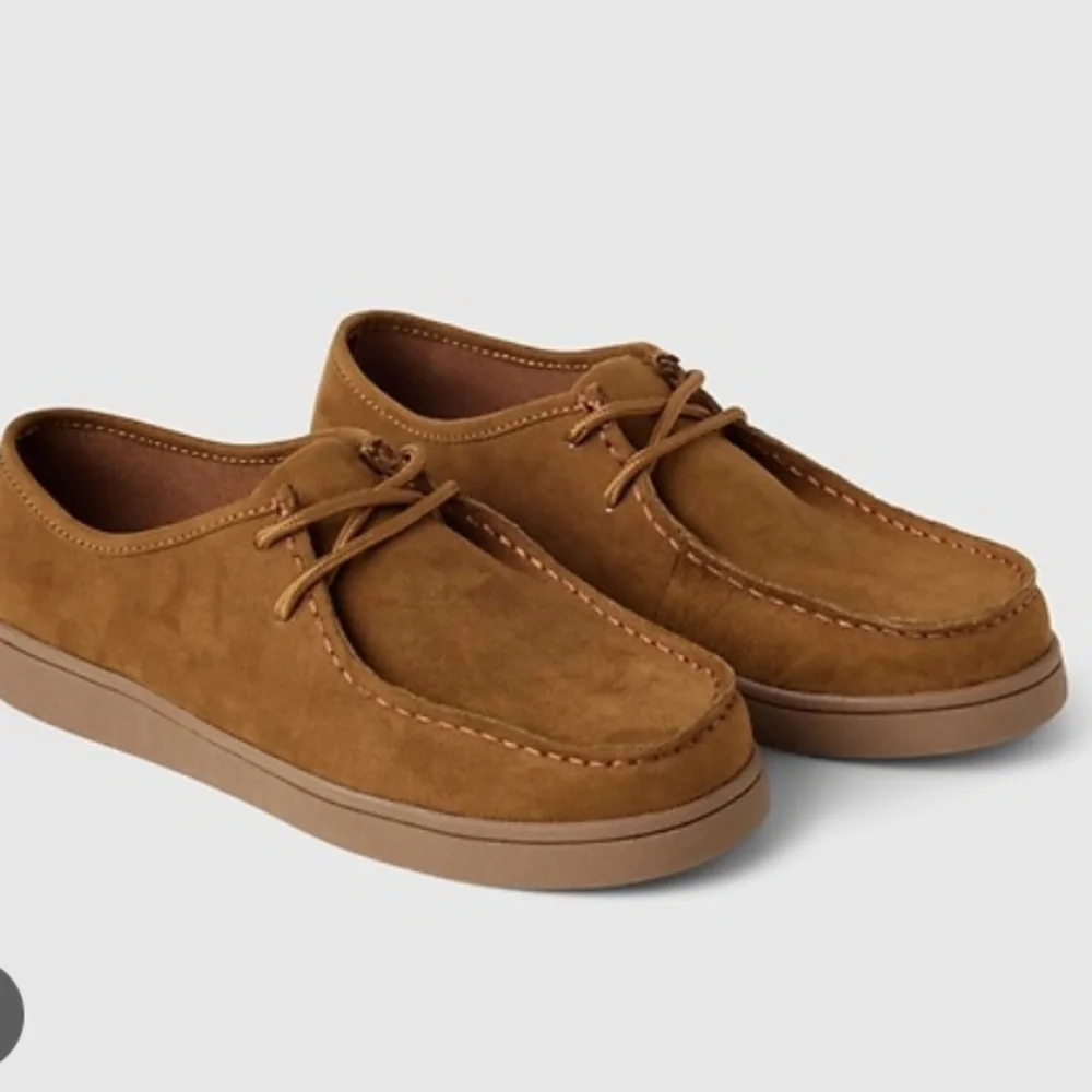 NEW Gap Kids Suede Look Moc Boots Boys Sz 3